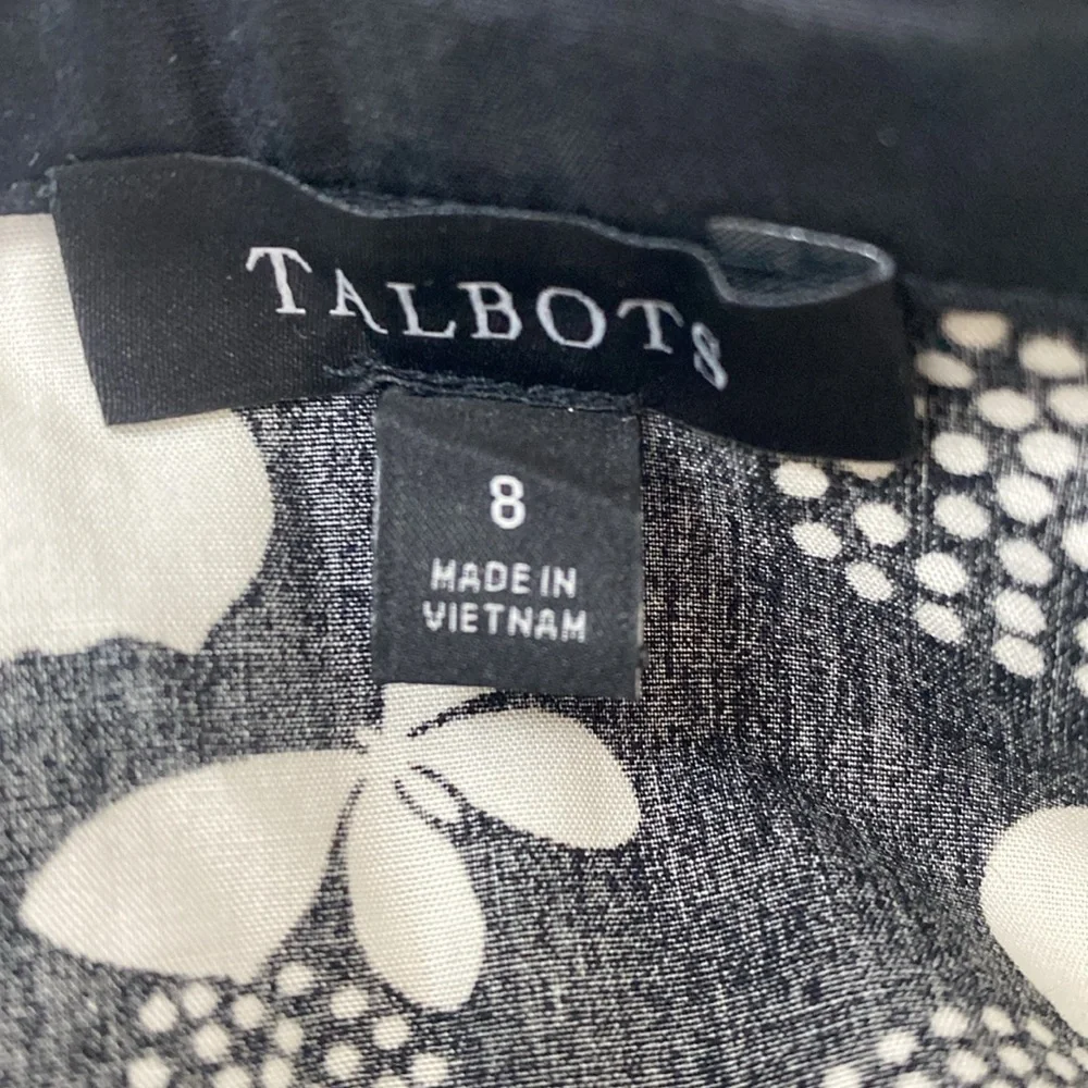 Talbots Dress Size 8 Butterfly Print